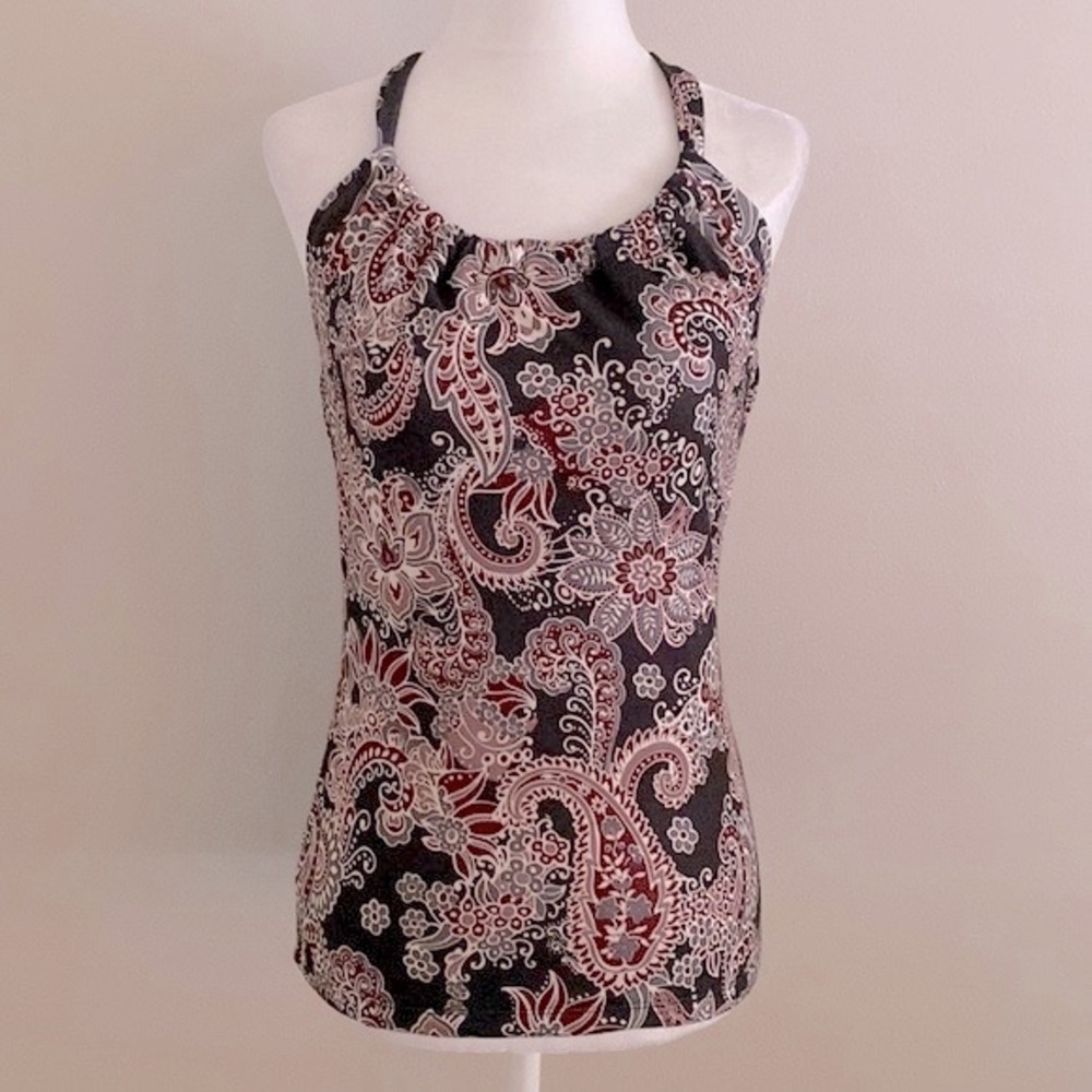 NWOT PrAna floral print gym tank top
